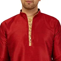 LEMONX Kurta and Dhoti Set for Mens (40, MaroonGold)-thumb1