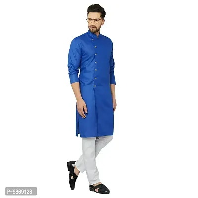 BENSTITCH Mens fancy kurta pajama set (L(40), Royal Blue)