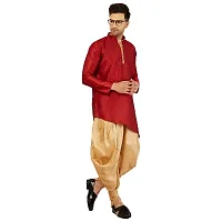 LEMONX Kurta and Dhoti Set for Mens (40, MaroonGold)-thumb4