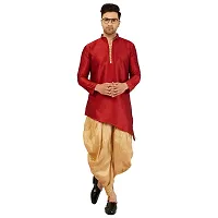 LEMONX Kurta and Dhoti Set for Mens (40, MaroonGold)-thumb3