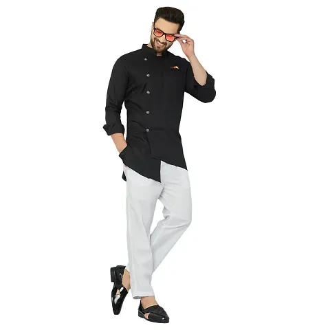 BENSTITCH Men's Self design Kurta & Pant Pyjama Set