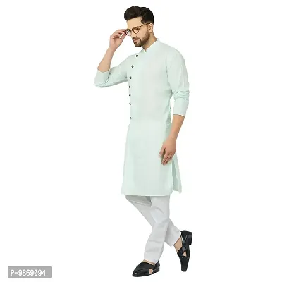 BENSTITCH Mens fancy kurta pajama set (XXL(44), Green)-thumb5