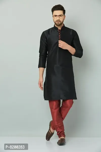 Stylish Fancy Silk Kurta And Payjama Set For Men