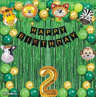 Devdrishti Products Jungle Theme Happy Birthday Party Decoration Combo-thumb0