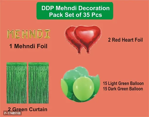 Devdrishti Products Mehndi Ceremony Decoration Item Pack Of 35 Peices-thumb2