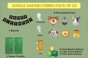 Devdrishti Products Jungle Theme Happy Birthday Party Decoration Combo-thumb1