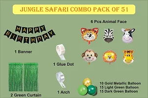 Devdrishti Products Jungle Theme Happy Birthday Party Decoration Combo-thumb1