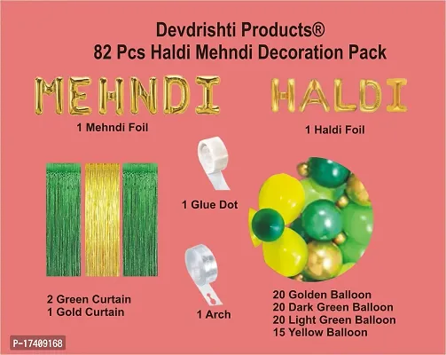 Devdrishti Products Mehndi Ceremony Decoration Item Pack Of 35 Peices-thumb2