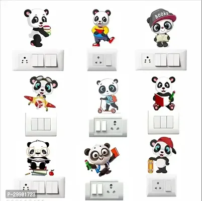 Cute Panda Switch Board Sticker 9 Set-thumb0