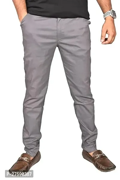 Stylish Grey Trouser For Men-thumb0