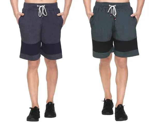 Stylish Blend Shorts for Men - combo of 2