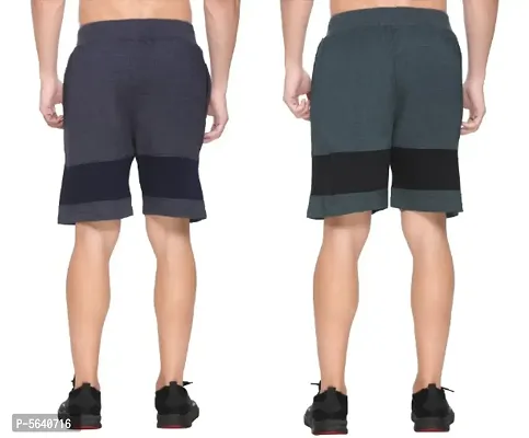 Stylish Cotton Blend Shorts for Men - combo of 2-thumb3