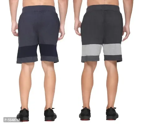 Stylish Cotton Blend Shorts for Men - combo of 2-thumb3