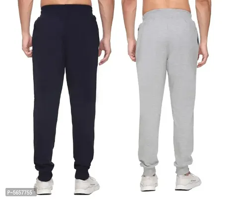 Stylish Polyester Track pants - Combo of 2-thumb2