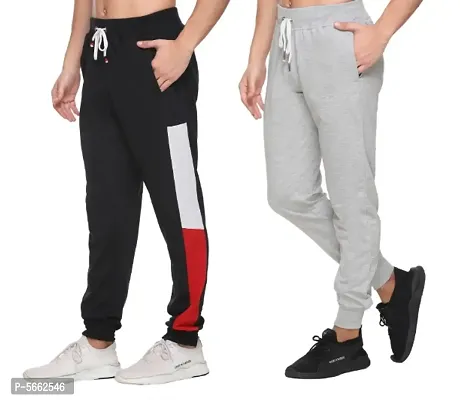 Stylish Cotton Blend Track pants Set of 2