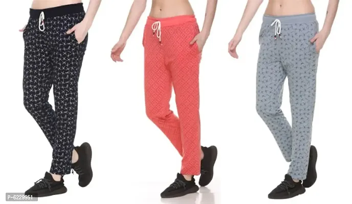 Premium Women Track pants | Original | Very Comfortable | Perfect Fit | Stylish | Good Quality Pack of 3-thumb0