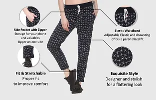 Premium Women Track pants | Original | Very Comfortable | Perfect Fit | Stylish | Good Quality Pack of 3-thumb3