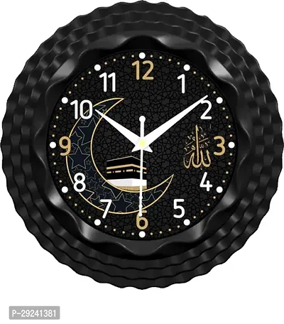 Designer Black Plastic Analog Wall Clock-thumb0