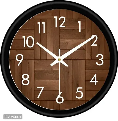 Designer Brown Plastic Analog Wall Clock-thumb0