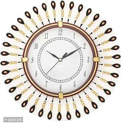 Designer White Plastic Analog Wall Clock-thumb0