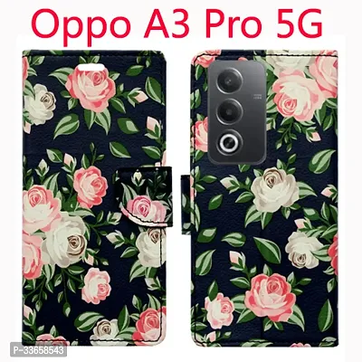 Stylish Flip Cover For Oppo A3 Pro 5G-thumb0