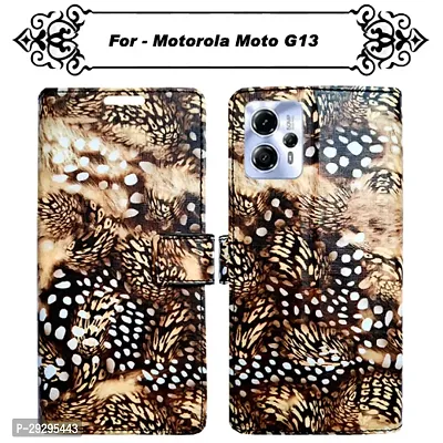 Asmart Flip Cover for Motorola Moto G13
