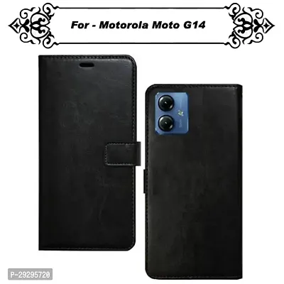 Asmart Flip Cover for Motorola Moto G14