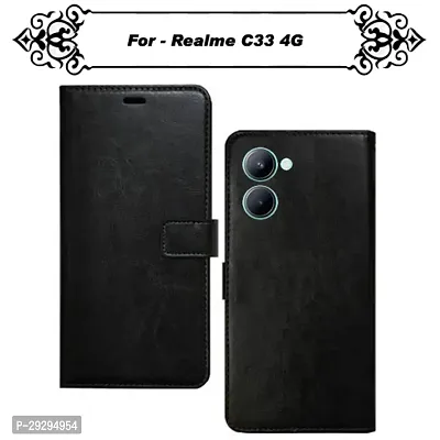 Asmart Flip Cover for Realme C33 4G