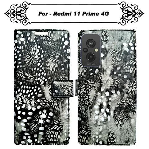 Asmart Flip Cover for Redmi 11 Prime 4G
