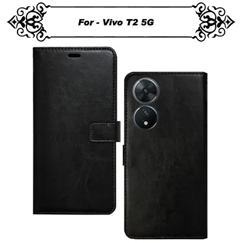 Asmart Flip Cover for Vivo T2 5G