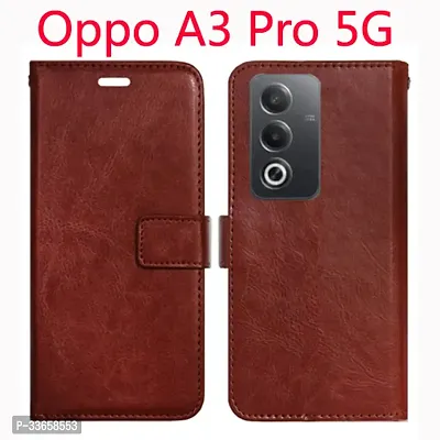 Stylish Flip Cover For Oppo A3 Pro 5G-thumb0