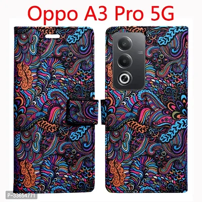 Stylish Flip Cover for Oppo A3 Pro 5G