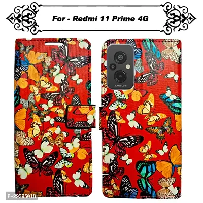 Asmart Flip Cover for Redmi 11 Prime 4G