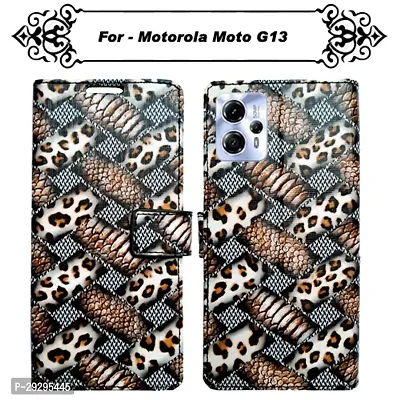 Asmart Flip Cover for Motorola Moto G13
