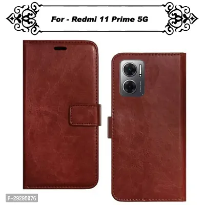 Asmart Flip Cover for Redmi 11 Prime 5G