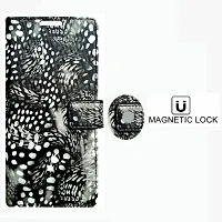 Stylish Black Cloth Flip Cover for Smartphone-thumb1