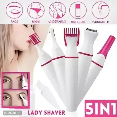 Sweet Trimmer Eyebrow Body Bikini Trimmer Hair Removal Tool Remover Machine Shaper Women Ladies Girls (Pink)-thumb0