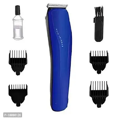 AT-528 Rechargeable Cordless Beard Trimmer 45 min Runtime 4 Length Settings  (Blue)-thumb0