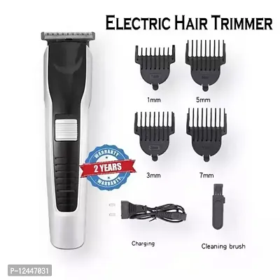 ELECTRIC HAIR TRIMMER FOR MEN CLIPPER SHAVER RECHARGEABLE HAIR MACHINE ADJUSTABLE FOR MEN BEARD HAIR TRIMMER, BEARD TRIMMERS FOR MEN, BEARD TRIMMER FOR MEN WITH 4 COMBS (BLACK