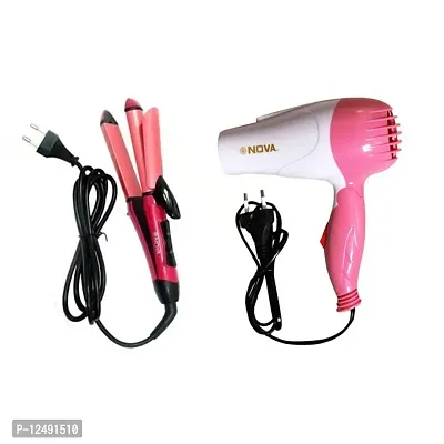 Nova 2in1 Hair Straightener and Hair Dryer Combo Kit