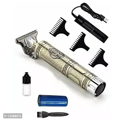 T99 Rechargeable Cordless Electric Trimmer 100 min Runtime 2 Length Settings (Gold)