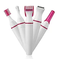 5 in 1 sweet trimmer, electric beauty safety hair remover upper, lip, chin, eyebrow, bikini trimmer, underarm, face for Women-thumb1