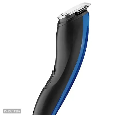 HTc AT-528 Professional Beard Trimmer For Men, Durable Sharp Accessories Blade Trimmers and Shaver with 4 Length Setting Trimmer For Men Shaving,Trimer for mens, Savings Machine (Blue)-thumb4