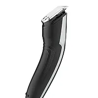 HTC AT 538 rechargeable and cordless hair trimmer for men and with T shape precision Steel sharp blade beard shaver upto length 0.5 to 7mm and 45 min of continious use with 4 extra cl-thumb1