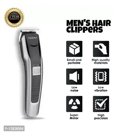 HTC NEW AT - 538 Professional Rechargeable Hair Clipper and Trimmer for Men Beard and Hair Cut, Trimmer for Men  Women (Silver, Black)