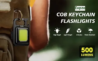 Multifunction Keychain Led Light with Bottle Opener, Magnetic Base and Folding Bracket Mini Cob 500 lumens Rechargeable Multifunctional Keychain...-thumb3