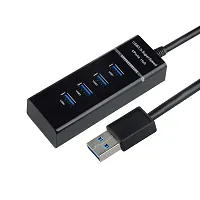 USB HUB 3.0 SuperSpeed 4  Port Hub (Black)-thumb1