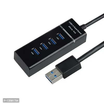 USB HUB 3.0 SuperSpeed 4  Port Hub (Black)-thumb2