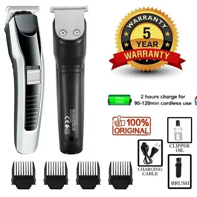 AT538 Electric Hair and beard trimmer for men Shaver Rechargeable Hair Machine adjustable for men Beard Hair Trimmer, Bal Katne Wala Machine, beard trimmer for men with 4 combs, Lubricant Oil, Cleanin