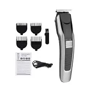 AT538 Electric Hair and beard trimmer for men Shaver Rechargeable Hair Machine adjustable for men Beard Hair Trimmer, Bal Katne Wala Machine, beard trimmer for men with 4 combs, Lubricant Oil, Cleanin-thumb3